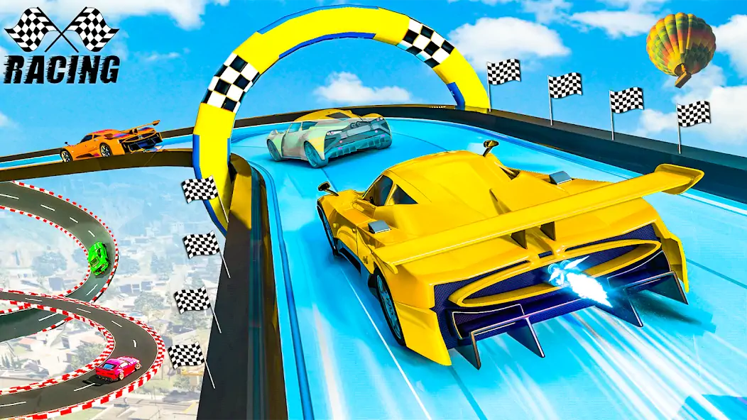 Download Stunt Car Game 2023: Game 2023 MOD [Unlimited money/gems] + MOD [Menu] APK for Android