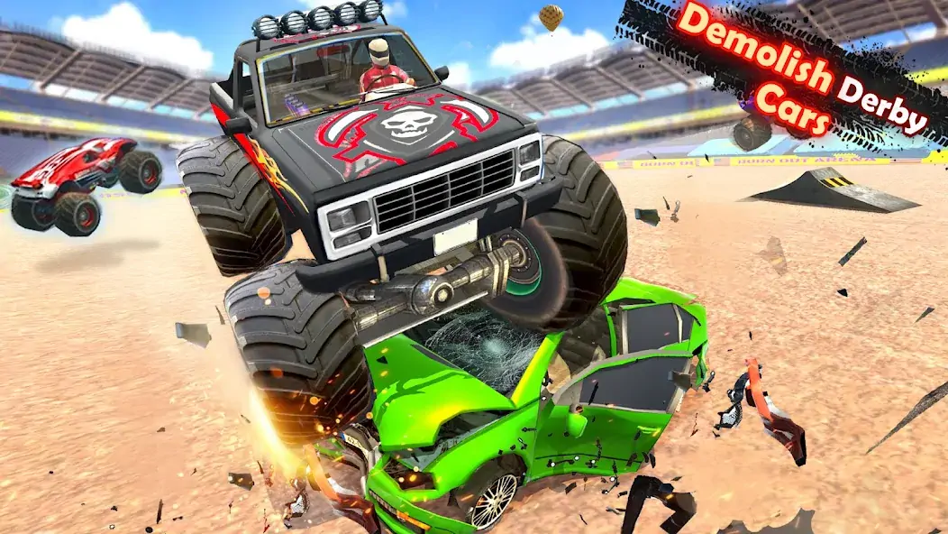 Download Demolition Derby Truck Stunts MOD [Unlimited money/gems] + MOD [Menu] APK for Android