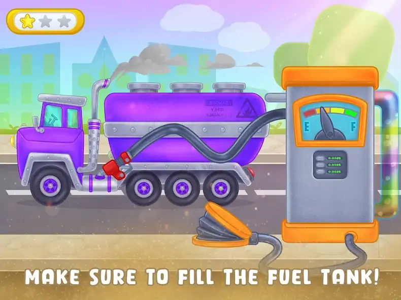Download Kids Oil Tanker: Truck Games MOD [Unlimited money/gems] + MOD [Menu] APK for Android