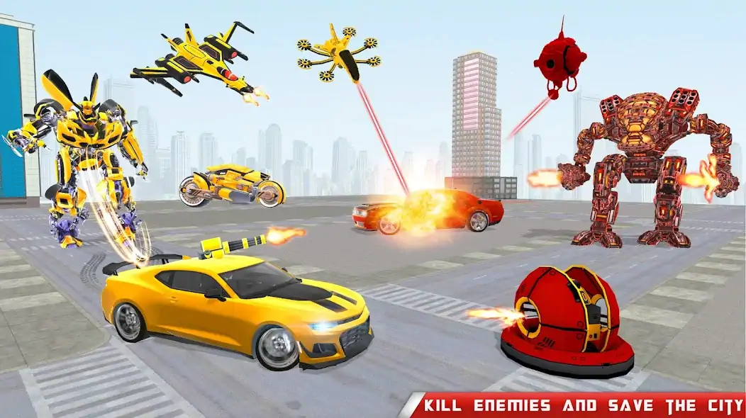Download Robot Car Transform War Games MOD [Unlimited money/coins] + MOD [Menu] APK for Android