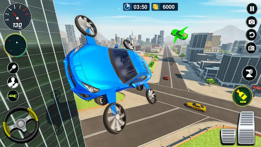 Download Flying Car Simulator- Car Game MOD [Unlimited money/gems] + MOD [Menu] APK for Android