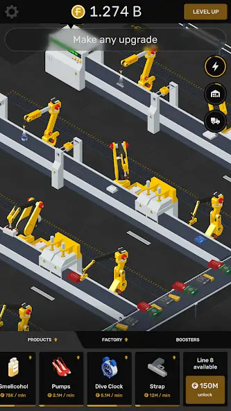 Download Factory: Idle & Tycoon Game MOD [Unlimited money/gems] + MOD [Menu] APK for Android