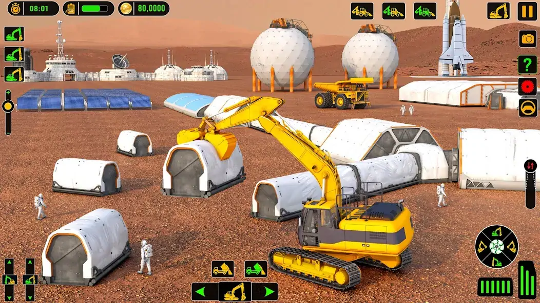 Download Mars Construction Simulator MOD [Unlimited money/gems] + MOD [Menu] APK for Android