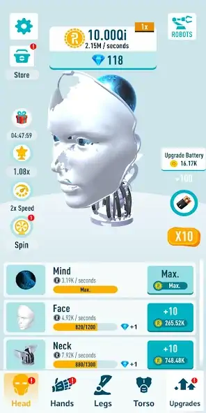 Download Idle Robots MOD [Unlimited money/gems] + MOD [Menu] APK for Android