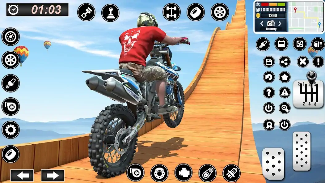 Download Bike Stunts Race : Bike Games MOD [Unlimited money/coins] + MOD [Menu] APK for Android