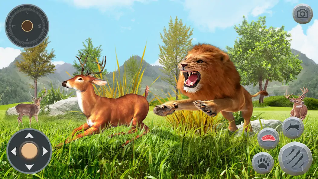 Download Lion Simulator Wild Animal 3D MOD [Unlimited money/coins] + MOD [Menu] APK for Android