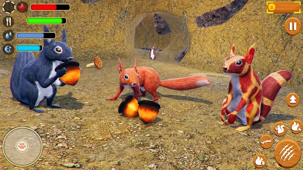 Download Wild Squirrel Family Sim 3D MOD [Unlimited money] + MOD [Menu] APK for Android