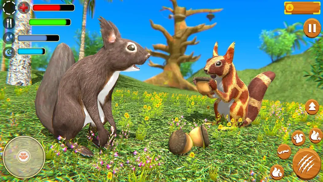 Download Wild Squirrel Family Sim 3D MOD [Unlimited money] + MOD [Menu] APK for Android