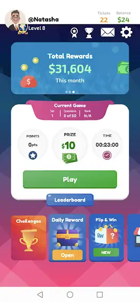 Download Play and Win-Win Cash Prizes! MOD [Unlimited money/coins] + MOD [Menu] APK for Android
