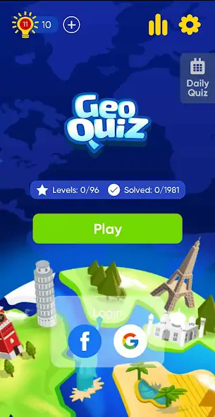 Download Geo Quiz: World Geography, Map MOD [Unlimited money/coins] + MOD [Menu] APK for Android