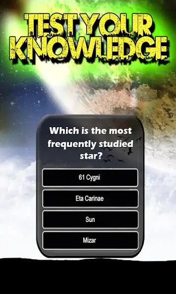 Download Astronomy Trivia Universe Quiz MOD [Unlimited money] + MOD [Menu] APK for Android