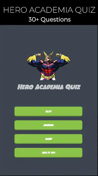 Download Quiz Game for Hero Academia MOD [Unlimited money/gems] + MOD [Menu] APK for Android
