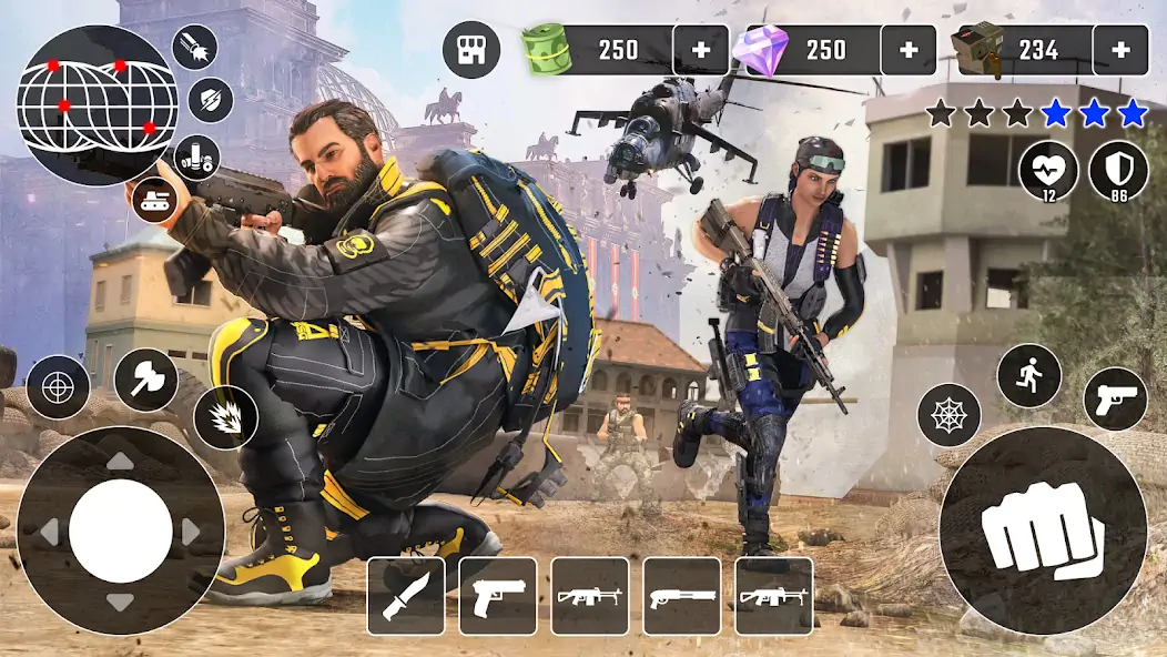 Download FPS Online Strike Gun Games MOD [Unlimited money/coins] + MOD [Menu] APK for Android