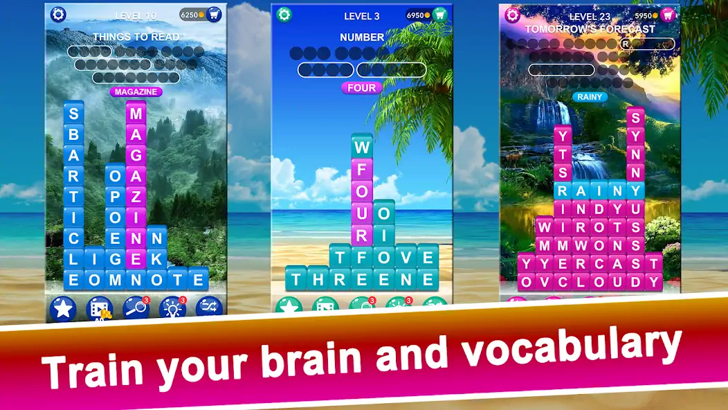 Download Word Tiles :Hidden Word Search MOD [Unlimited money/gems] + MOD [Menu] APK for Android