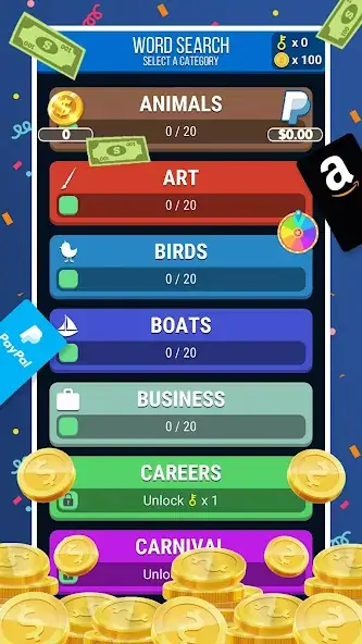 Download Make Money: Word Search MOD [Unlimited money] + MOD [Menu] APK for Android