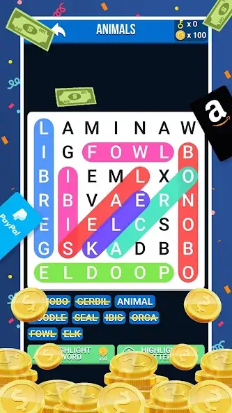 Download Make Money: Word Search MOD [Unlimited money] + MOD [Menu] APK for Android