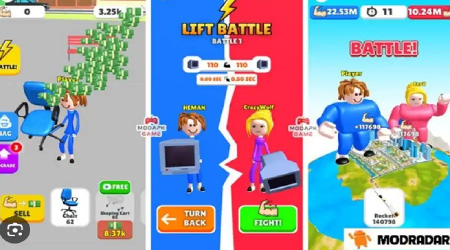 Download Idle Lifting Hero 3D MOD [Unlimited money/coins] + MOD [Menu] APK for Android