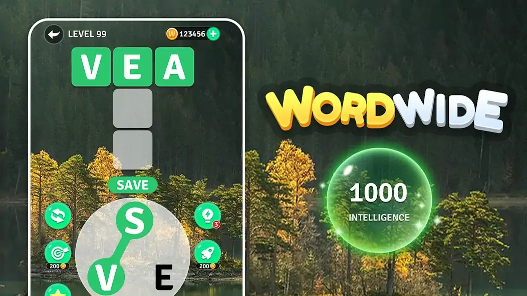 Download Wordwide: Letter Game MOD [Unlimited money/gems] + MOD [Menu] APK for Android