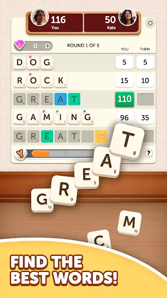 Download Word Yatzy - Fun Word Puzzler MOD [Unlimited money/coins] + MOD [Menu] APK for Android
