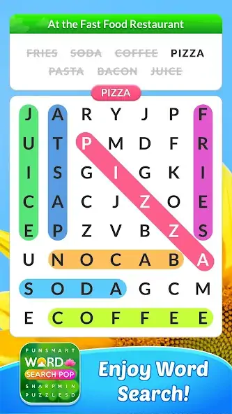 Download Word Search Pop: Find Words MOD [Unlimited money] + MOD [Menu] APK for Android