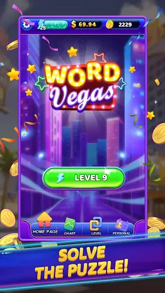 Download Word Vegas - Free Puzzle Game MOD [Unlimited money/gems] + MOD [Menu] APK for Android